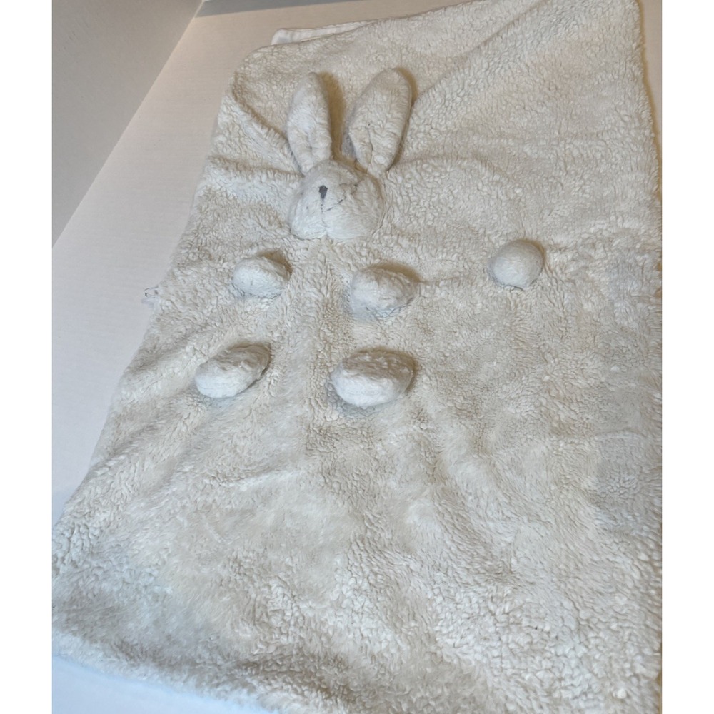 Pottery Barn Blanket Kids Bunny Roll Up Baby Rabbit  Ears Tail Baby Shower Gift - Picture 6 of 16